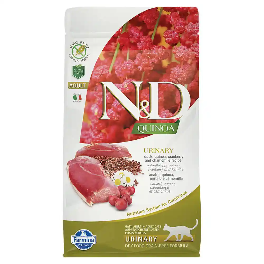 Farmina N&d Quinoa Urinary Duck Dry Cat Food 3.3-lb